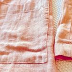 Anthropologie  Amadi Pink Shimmer Linen Oversized Blazer Jacket Lightweight Coat Photo 2