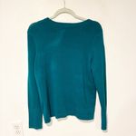 Lilly Pulitzer Valencia Teal Morgen Sweater Shoulder Detail Size Medium Photo 5