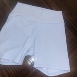 Wilo The Label Ribbed Biker Shorts Size Large High Waist Activewear Yoga Blue Photo 0