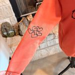 SheIn  Orange Hoodie with Cute Cow Print Photo 2