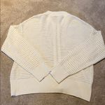 Varley Ward Knit Jacket Open Knit Zip Size LARGE Cream Photo 10