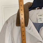 L.L.Bean PM Lined Canvas Field/Barn Chore Jacket Tan Brown Corduroy Accents Size M Photo 2