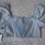 Speechless small  blue tie up crop top Photo 3