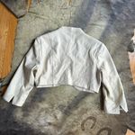 White House | Black Market  White Leather Business Twee Bolero Jacket Photo 2