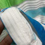 Lilly Pulitzer  Green Blue White Women’s Organza Stripe‎ Bow Front Dress Size 6 Photo 13