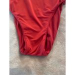 Laundry by Shelli Segal One Piece Lace Trim Red ( spice) Swimsuit Size M Photo 10