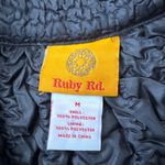 Ruby Rd 100% silk multicolored zip up jacket size medium Photo 5