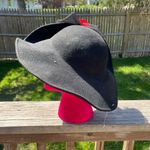 Vintage Wool Kentucky Derby Hat Black Photo 4