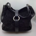 Michael Kors 30f6aqye3s Quincy Large Shoulder Suede Leather Handbag Purse Photo 4