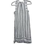 Anthropologie Akemi & Kin Claudia Sleeveless Striped Linen Dress White size 2 Photo 3