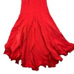 Loralie Maxi Skirt 12 Red Vintage Long Boho Festival Romantic Chic Photo 6