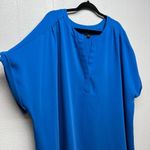 J. Jill Womens Top 4X Career Office Business Party Wedding Dressy Elegant Modest Blue Photo 4