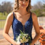 Prom shop Prom Dress Blue Size 2 Photo 0
