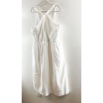 Free Assembly Cotton Sleeveless Halter Neck Fit & Flare Midi Dress White XL Photo 4