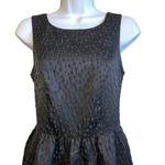 United Colors Of Benetton STILE BENETTON Black Fit & Flare Textured Open Bow Back Mini Dress NWOT XS Photo 1