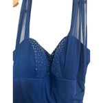 Blondie Nites by Stacy sklar navy prom halter dress size 3 y2k 2000s vintage Blue Photo 2