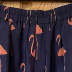 Anthropologie  Charlotte Taylor Stilt Striders Flamingo Pleated Silk Skirt Size 0 Photo 7