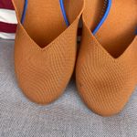 Rust Orange Knit Flats with Blue Trim – Size 11 Photo 3