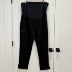 FIGS  Maternity Yola Skinny Scrub Pant XXL Black Straight Leg Cargo Nurse Comfy Photo 6