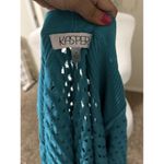 Kasper  Turquoise open knit cardigan Photo 2