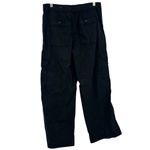 American Eagle Outfitters Black Mid Rise Baggy Wide Leg Cargo Pants Size 4 Photo 1