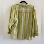 JM Collection  Multicolor Metallic Thread Striped Button Down Shirt Size 20W Photo 4