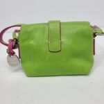 Dooney & Bourke Vtg Y2K  Lime Green & Pink Trim Rainbow Heart Buckle Mini Photo 3