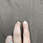 LOGO By Lori Goldstein  Stretch Tunic Blouse Size Medium Goblin Earthy Lace Photo 8