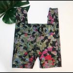 Terez  Tall Band Multi Color Camo Capri Leggings Photo 3