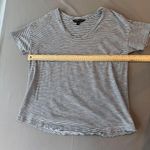 Calvin Klein Women's Navy & White Ribbed Knit Top - Size Small Photo 4