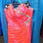 Mori Lee 𝅺 Coral Pink Prom Dress Photo 1