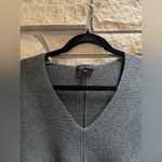 1. State  Balloon Lantern Sleeve Sweater Ribbed V Neck Grey Large cotton modal Photo 3