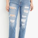 KanCan USA KanCan Medium Wash High Rise Ripped Cropped Boyfriend Jeans Photo 0
