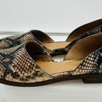 Madewell Marisa d'Orsay Flat Snakeskin Embossed Leather Size 6 Photo 7