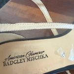 Badgley Mischka American Glamour Queen Black Sparkle Glitter Wedge Womens 10 Photo 5