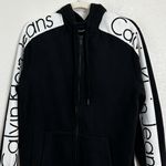 Calvin Klein  Vintage Logo Sleeves Full Zip Hoodie Women’s Sweatshirt, Sz Medium Photo 2