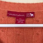Saks 5th Avenue 100% cashmere orange Saks 5th Ave. v neck sweater Photo 4