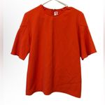 Victoria Beckham Victoria Women’s Coral Flounce Hem Sleeve Top Size 6 Photo 3