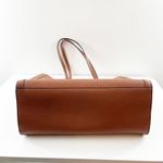 Banana Republic Large Leather Rectangle Structured Tote Bag Brown Photo 6