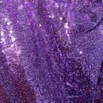 Purple Sequin Mini Skirt Photo 2