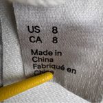 H&M Divided White Denim Moto Zip Buckle‎ Strap Bodycon Dress Sz 8 Biker Party Photo 11