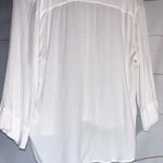 Aritzia Babaton viscose button up blouse shirt stretchy gauzy Photo 7
