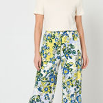 Susan Graver Women’s Printed Liquid Knit Wide Leg Ankle Pants Size Small NWT Photo 0