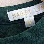 Hailey Lyn Green Size 6 Polyester Dress 3/4 Bell Sleeves W/lace Trim Photo 2