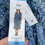 Joie  Limited Edition Hi-Lo Tiered Maxi Dress Size Large Blue Printed New‎ Photo 9
