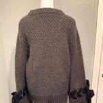 Club Monaco Club Mónaco Dark Gray Sweater Bows Size Medium NWOT Photo 2