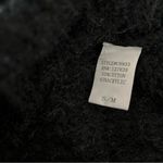 Debut  Black Fuzzy Eyelash Off The Shoulder Sweater Photo 8