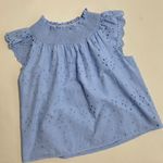 Loft Eyelet Smoke Blouse NWT Photo 8