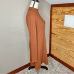 Altar'd State Altar’d State Burnt Orange Ribbed Mock Neck Long Sleeve Midi Dress Medium Photo 1