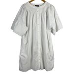 J.Crew Plus White Jolie Dress in Eyelet Regenerative Cotton Poplin Size XXL Photo 3